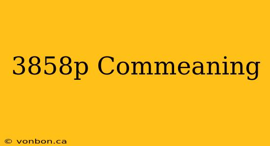 3858p Commeaning