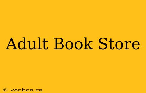 Adult Book Store