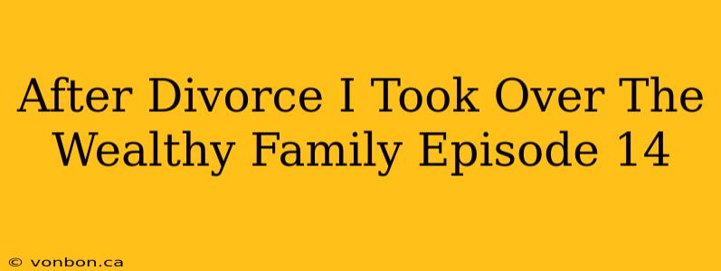 After Divorce I Took Over The Wealthy Family Episode 14