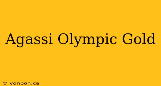 Agassi Olympic Gold