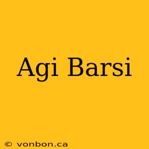 Agi Barsi