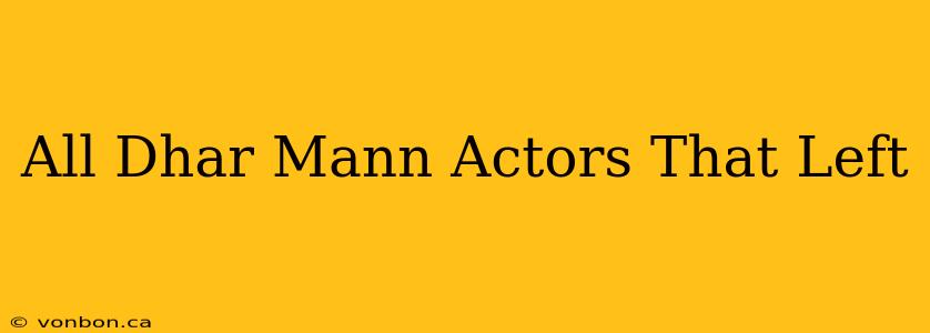 All Dhar Mann Actors That Left