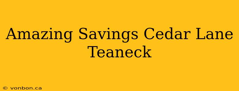 Amazing Savings Cedar Lane Teaneck