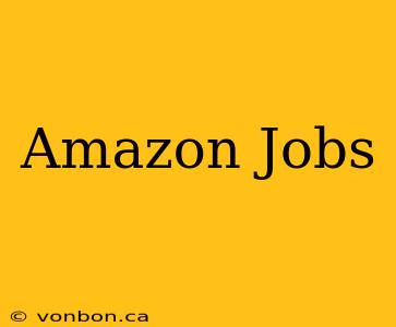 Amazon Jobs