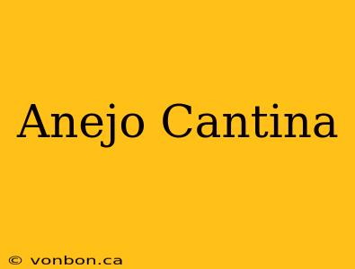 Anejo Cantina