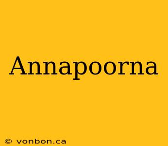 Annapoorna