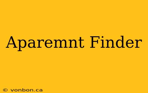 Aparemnt Finder