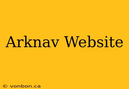 Arknav Website