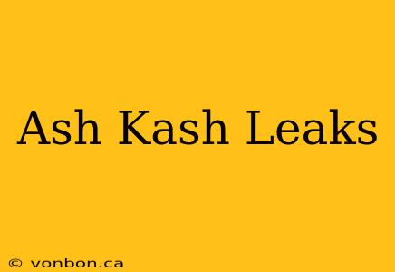 Ash Kash Leaks