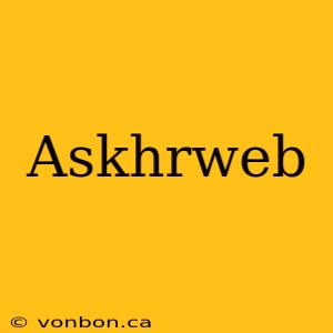 Askhrweb