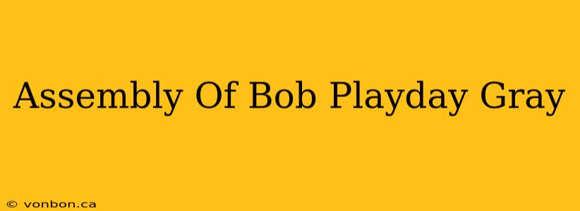 Assembly Of Bob Playday Gray