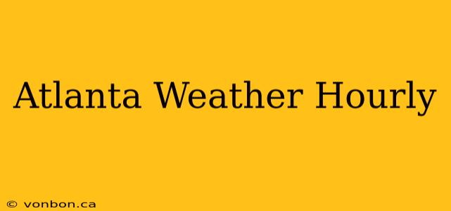 Atlanta Weather Hourly