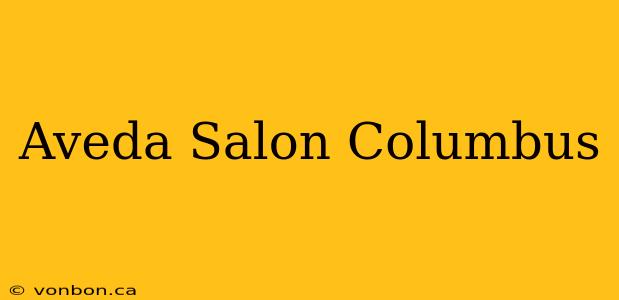 Aveda Salon Columbus