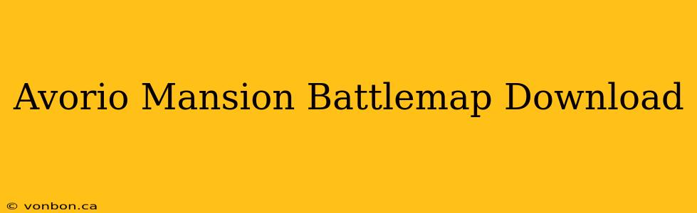 Avorio Mansion Battlemap Download