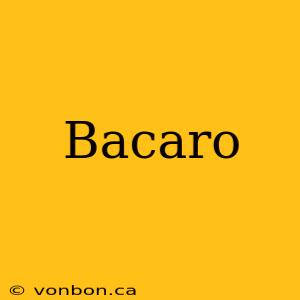 Bacaro