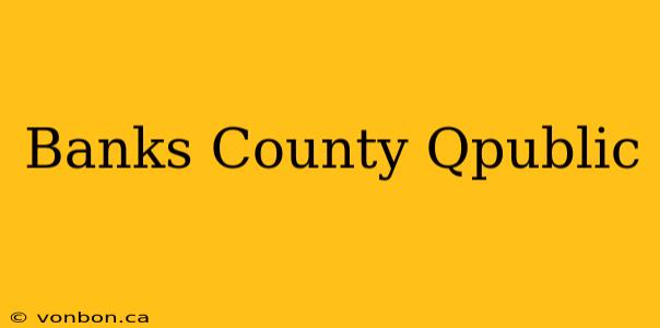 Banks County Qpublic