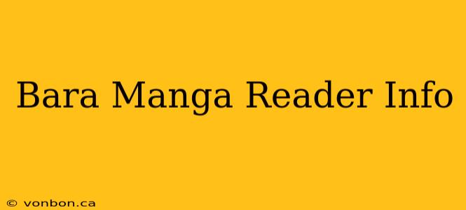 Bara Manga Reader Info