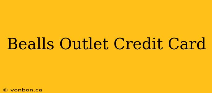 Bealls Outlet Credit Card