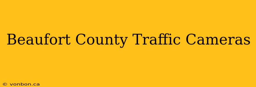 Beaufort County Traffic Cameras