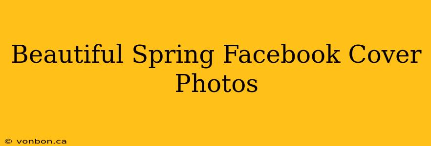 Beautiful Spring Facebook Cover Photos