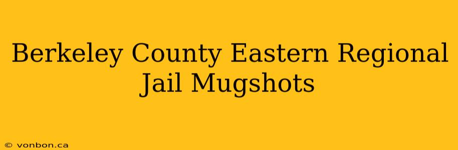 Berkeley County Eastern Regional Jail Mugshots