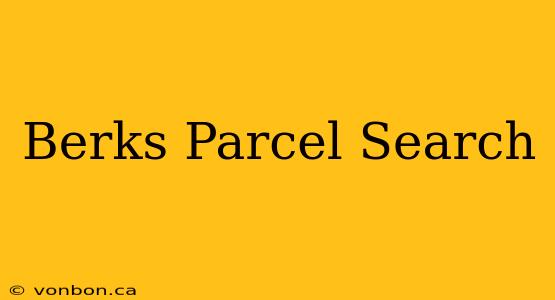 Berks Parcel Search