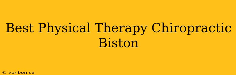 Best Physical Therapy Chiropractic Biston