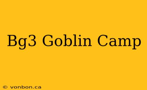 Bg3 Goblin Camp