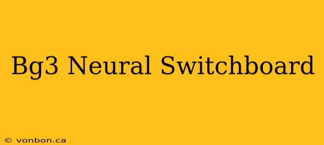 Bg3 Neural Switchboard