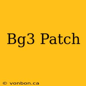 Bg3 Patch