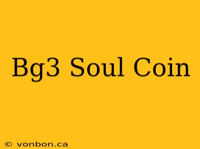 Bg3 Soul Coin