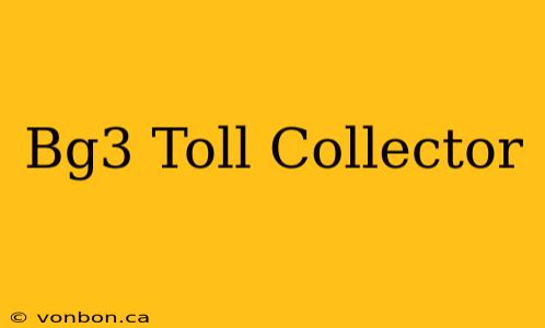 Bg3 Toll Collector