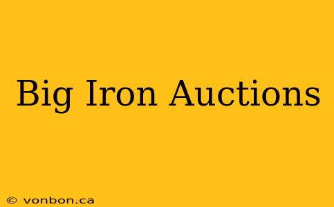 Big Iron Auctions