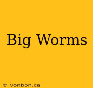 Big Worms