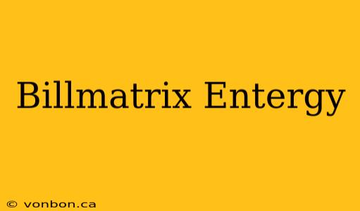 Billmatrix Entergy