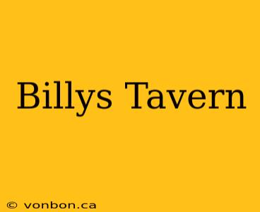 Billys Tavern