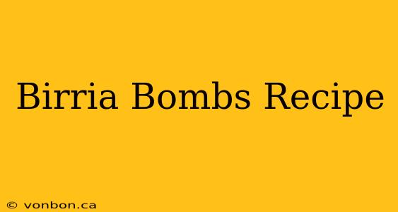 Birria Bombs Recipe