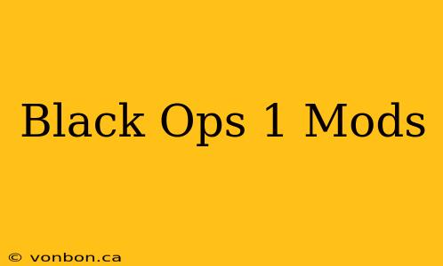 Black Ops 1 Mods