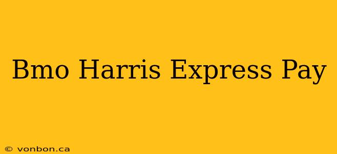 Bmo Harris Express Pay