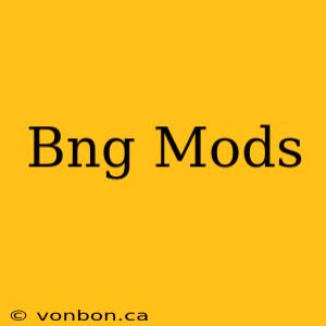 Bng Mods