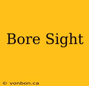 Bore Sight