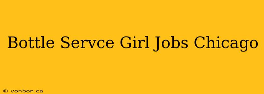 Bottle Servce Girl Jobs Chicago