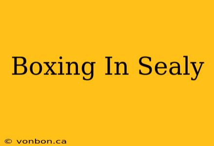 Boxing In Sealy