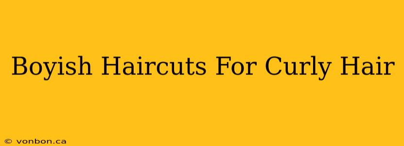 Boyish Haircuts For Curly Hair