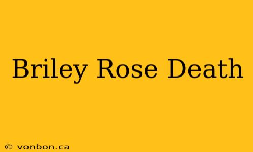 Briley Rose Death