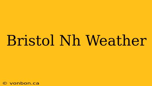 Bristol Nh Weather