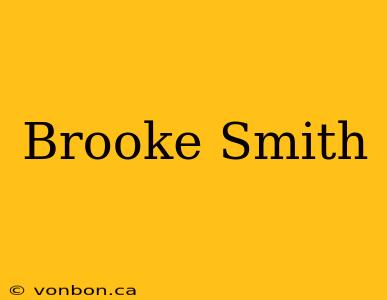 Brooke Smith