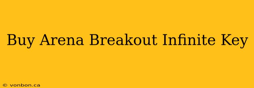 Buy Arena Breakout Infinite Key