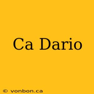 Ca Dario