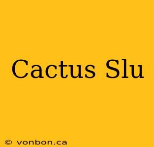 Cactus Slu